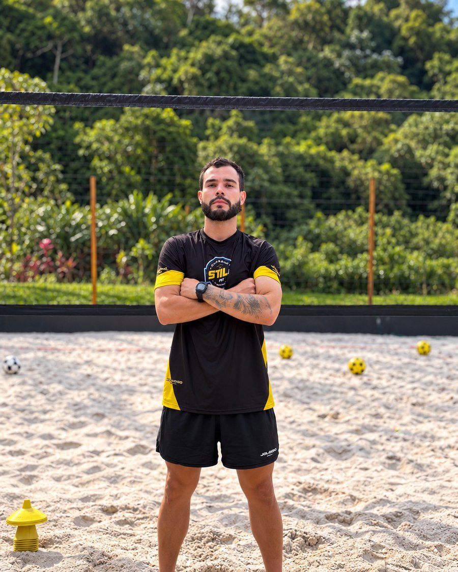 Renato Rangel, professor de futevôlei